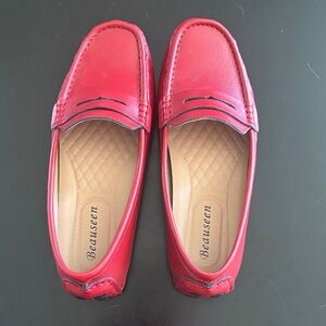 Women's Vibrant Red Loafers